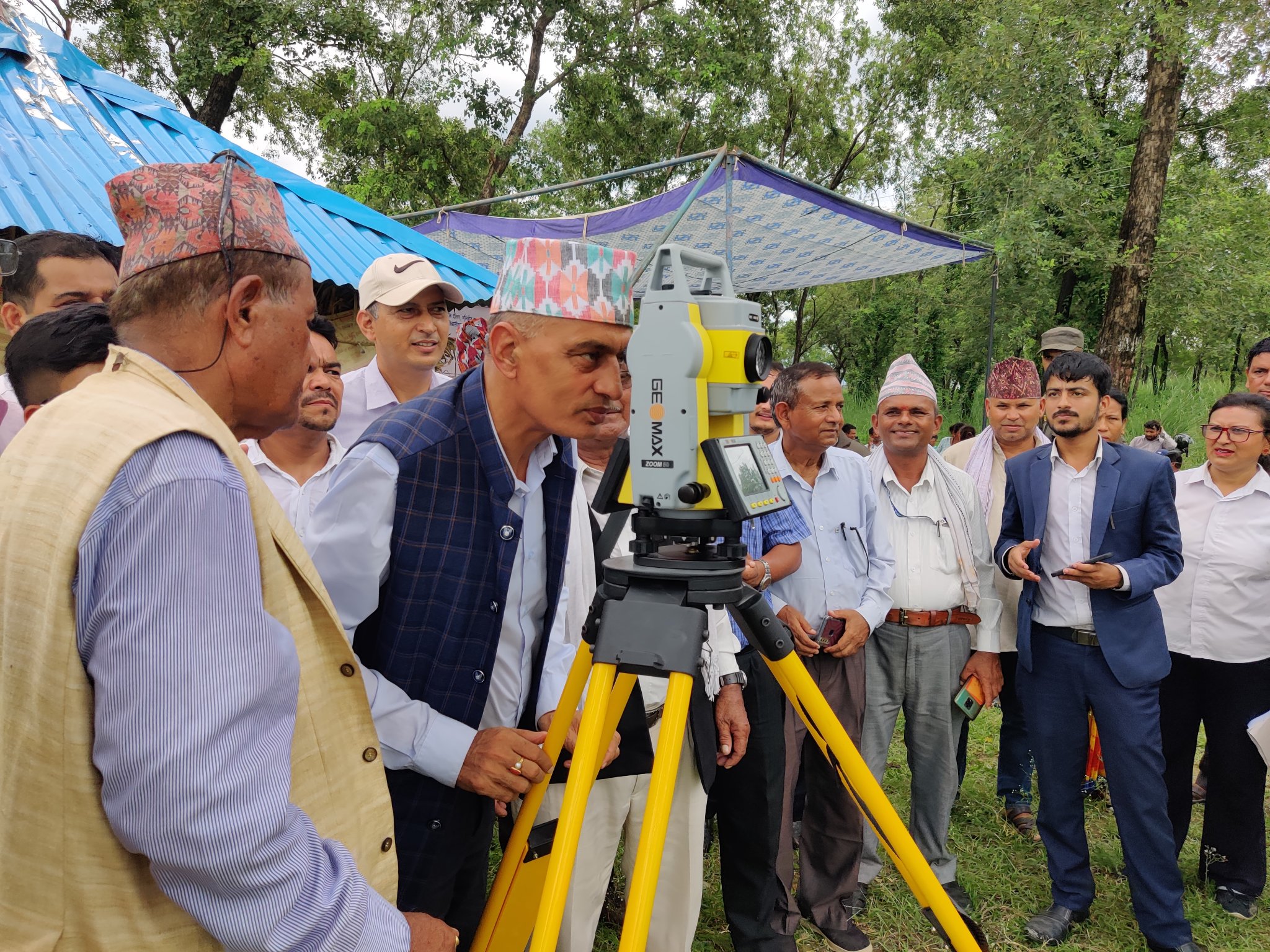 बुटवलमा लालपूर्जा वितरण गर्न जग्गा नापजाँच सुरु